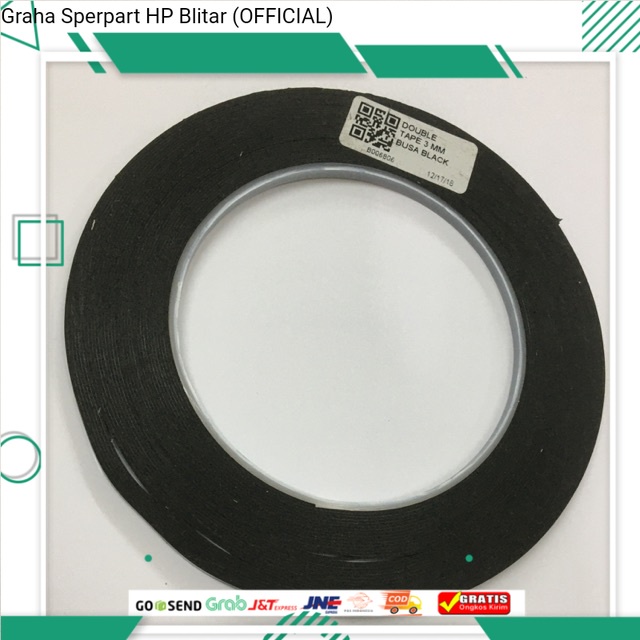 

DOUBLE TAPE BUSA SPON HITAM 3MM