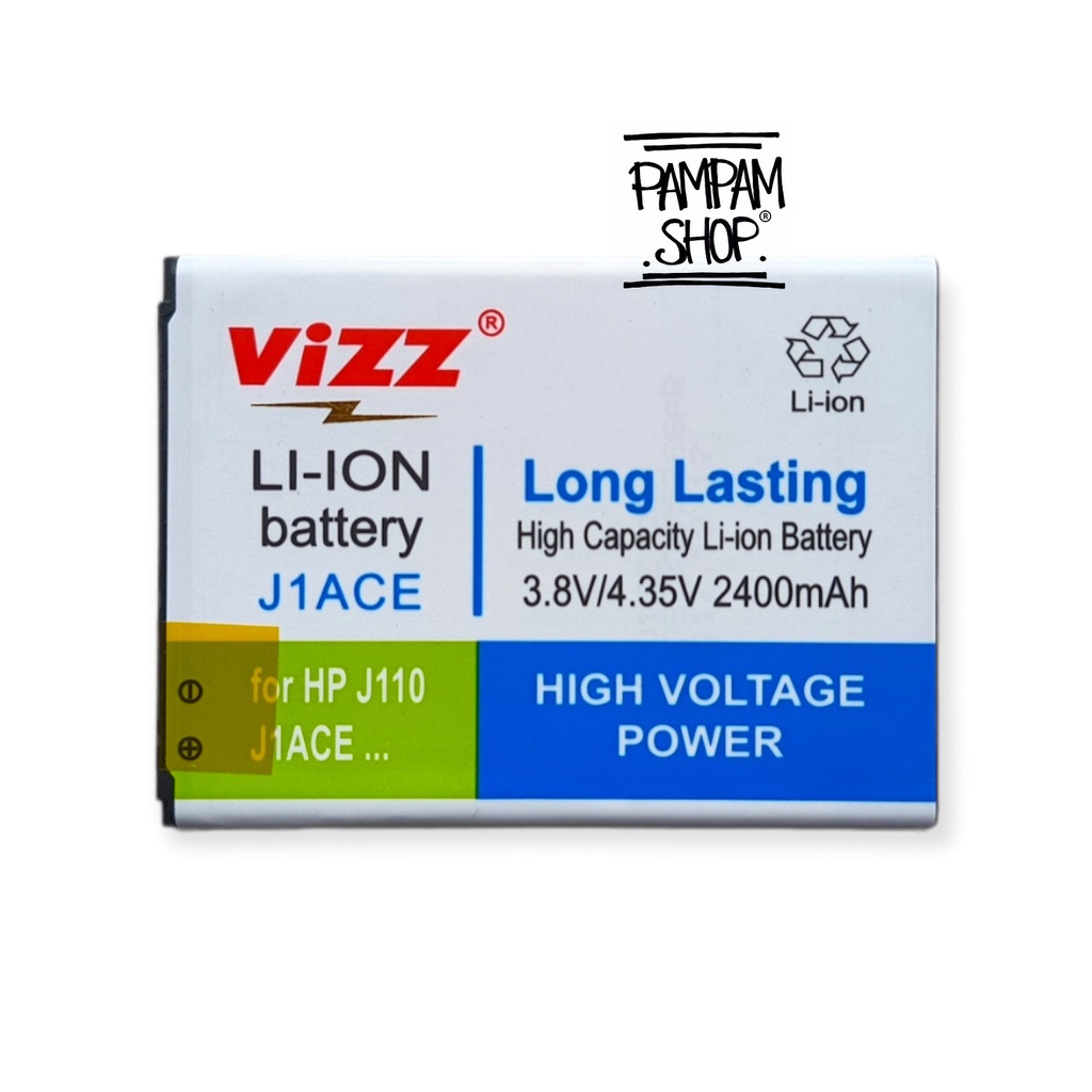 Baterai Vizz Double Power Original Samsung Galaxy J1 Ace J110 S4 Mini I9190 EB-BJ110ABE Batre Batrai Battery Ori HP Handphone