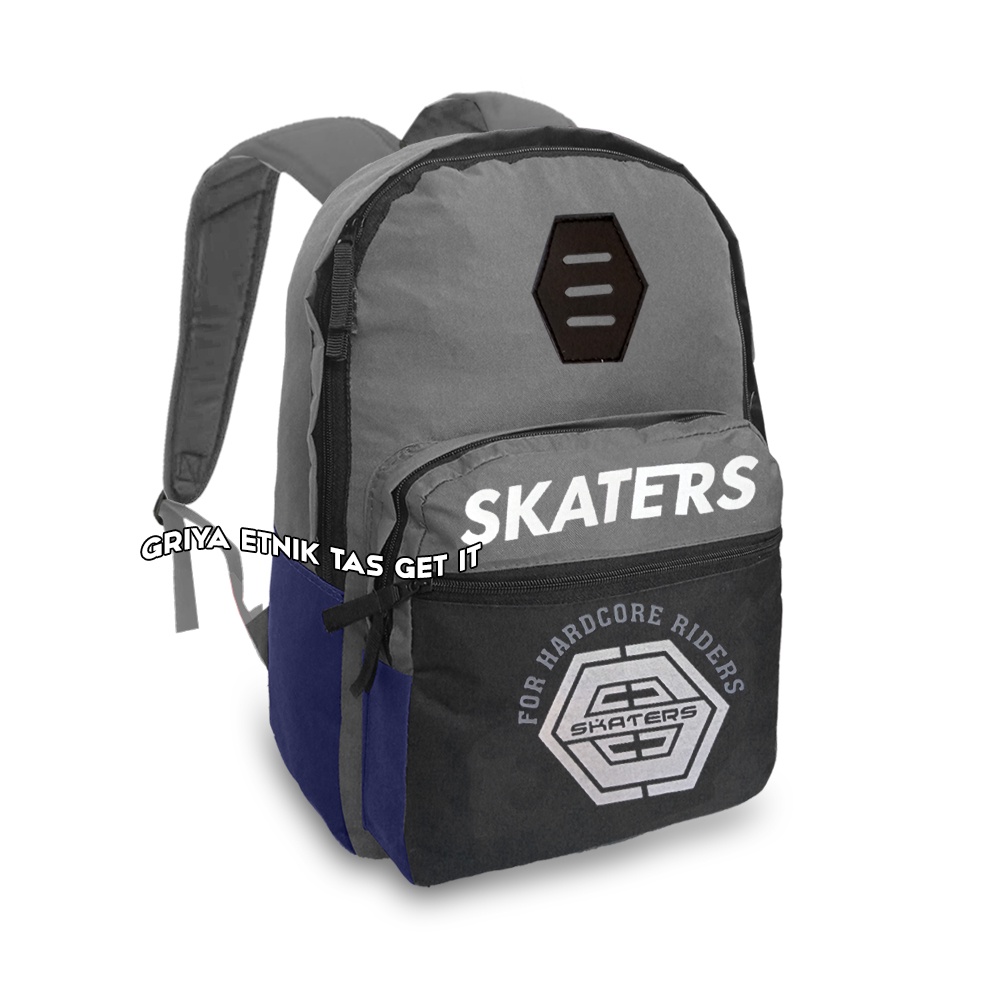 Tas Ransel Sekolah Skate SMP SMA Tas Anak Sekolah Cowok Skateboard Laki