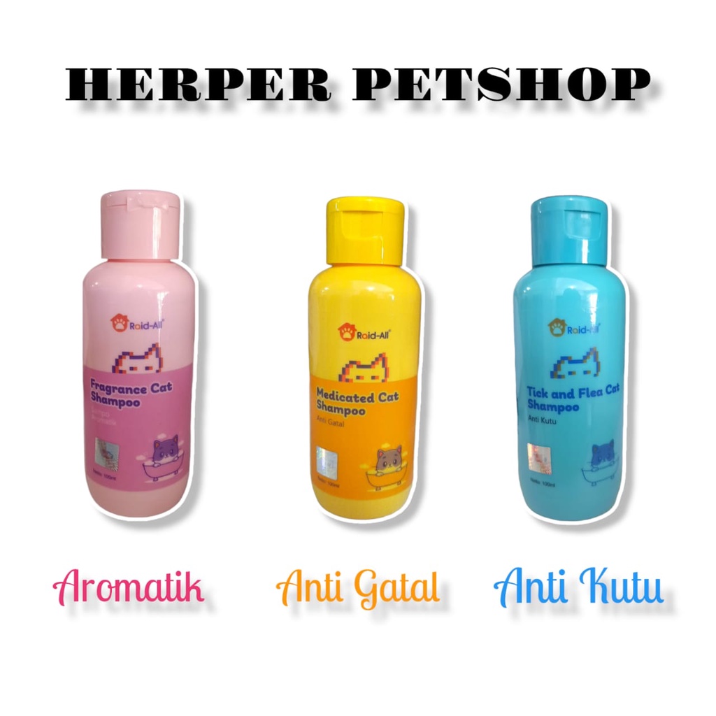 Shampoo Kucing Raid-All all varian kemasan 100ml