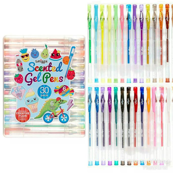 

[COD] SMIGGLE SCENTED GEL PENS X30 - PULPEN GEL SMIGGLE ISI 30 MURAH Kode 445