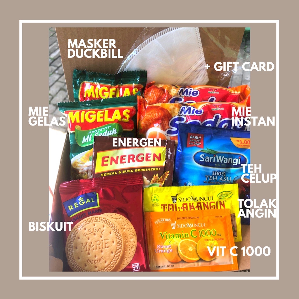 

Giftbox / Snackbox / Kado Ulang Tahun / Kado Wisuda / Kado Sidang (Paket Sehat)