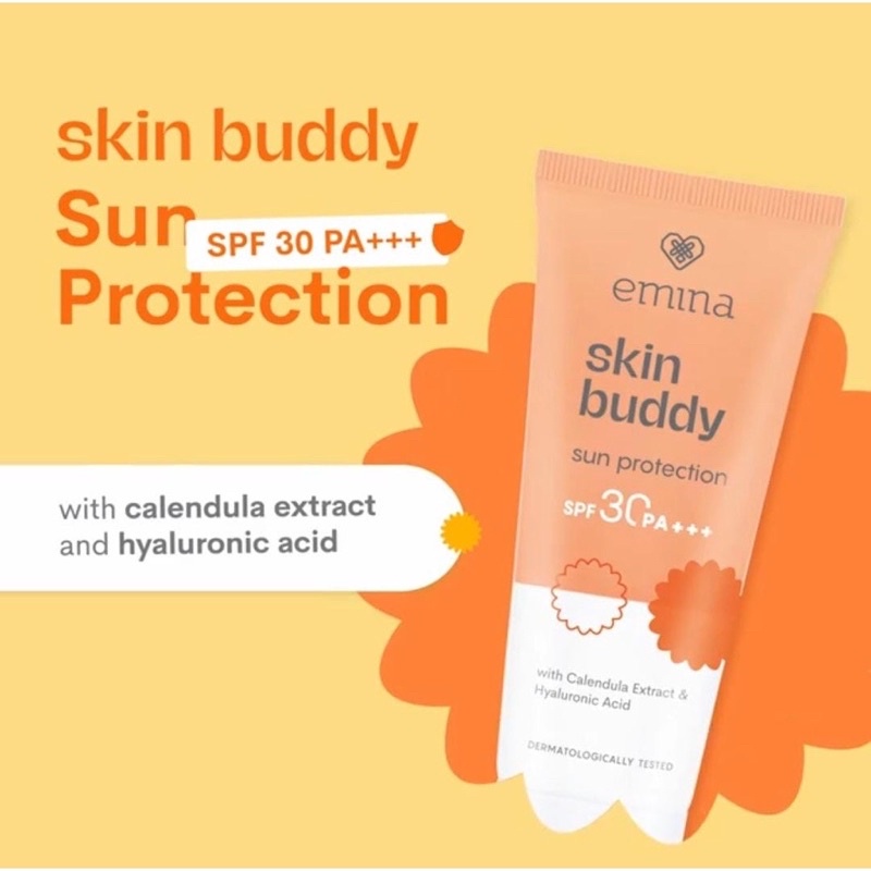 Emina Sun Battle SPF30 60mL (Sun Protection) / Sun Battle SPF 45 30mL / Skin Buddy Sun Protection - Sunscreen Perlindungan Sinar UV Original BPOM