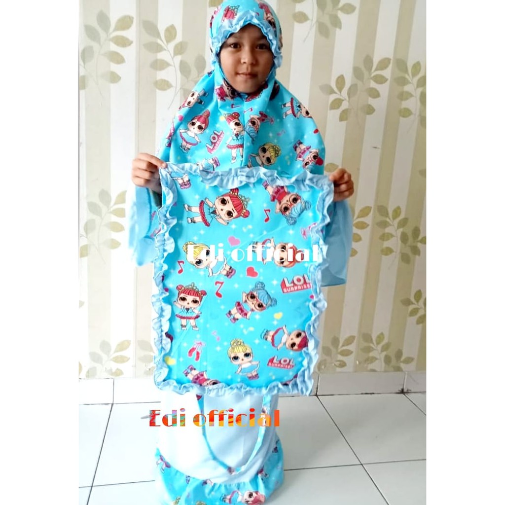 MUKENA ANAK / MUKENA KARAKTER STERMOON KUNING STARMOON NAVY 2-8 TAHUN