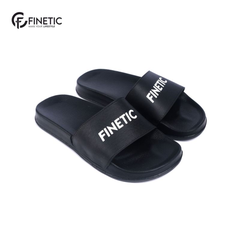 Finetic Sandal slop Finetic Black Style anti air terlaris Ukuran 40 Sampai 44-4