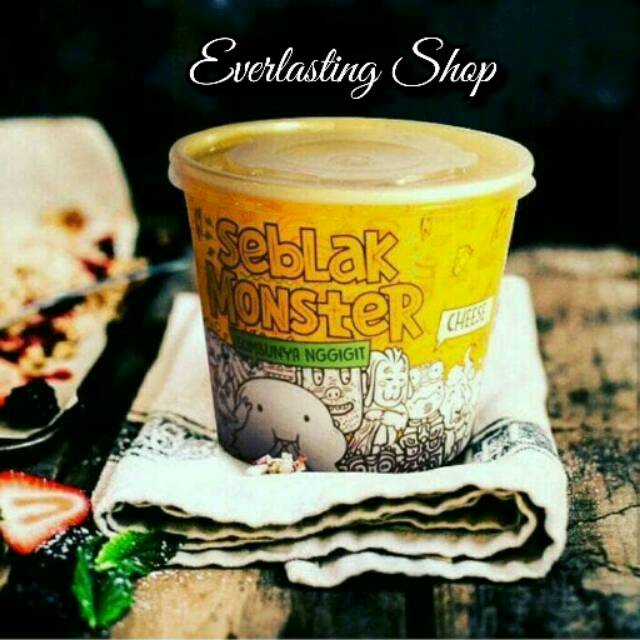 

Seblak Basah Monster Cup Hot and Cheese Keju Pedas Bandung Yummy Enak