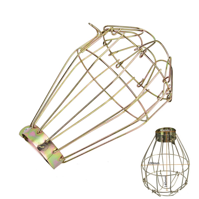 {LUCKID}1pc Iron Wire Bulb Guards Clamp Metal Lamp Cage Retro Trouble Light Parts new