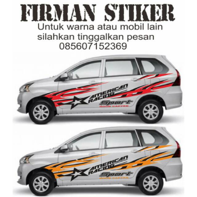 Stiker Mobil Avanza Xenia A4 Shopee Indonesia