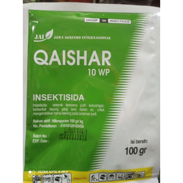 INSEKTISIDA QAISHAR 10 WP 100GR