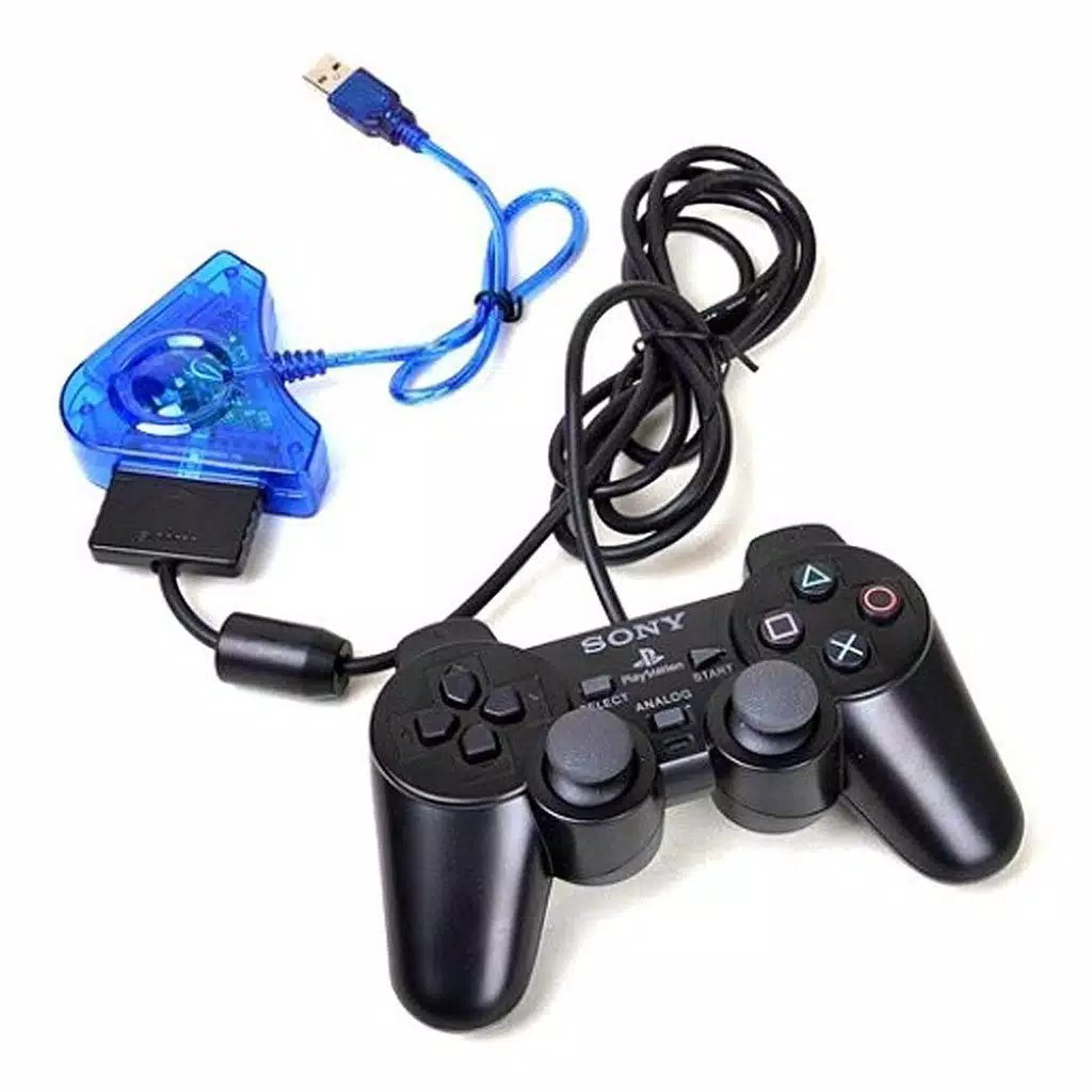 CONVERTER STICK JOYSTICK GAMEPAD STIK PS2 CONVERTER PS2 TO USB/SAMBUNGAN STICK PS 2