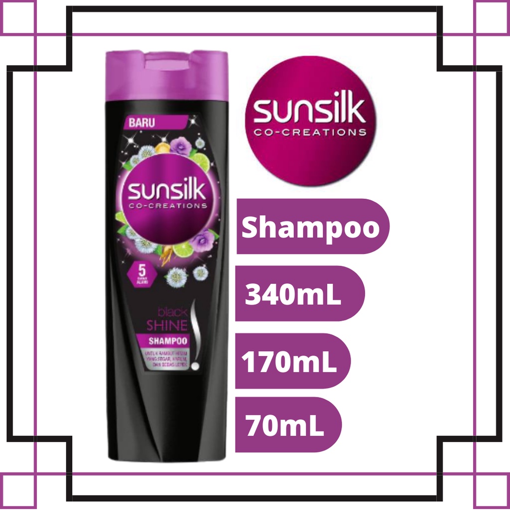 Shampo sunsilk black shine Original