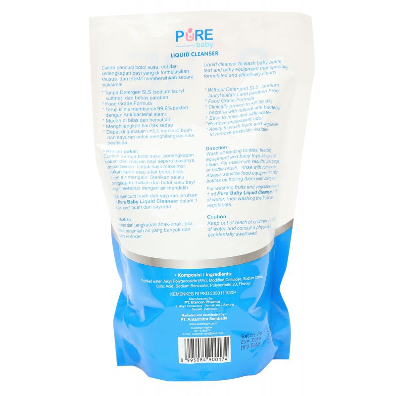 Pure Baby Liquid Cleanser Refill 700ml - Buy 2 Get 3