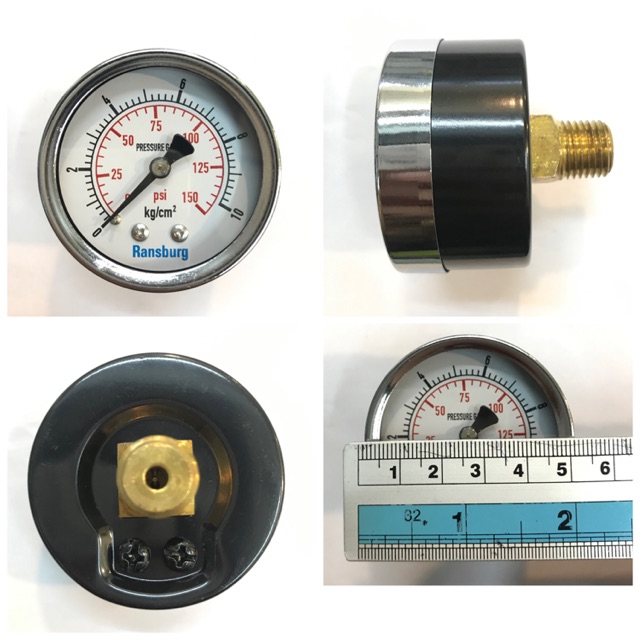 RBS 005 back 2” PRESSURE GAUGE / MANOMETER RANSBURG