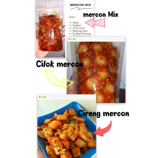 

MERCON MIX SOSIS SCALLOP CILOK BASRENG BY WULANSNACK