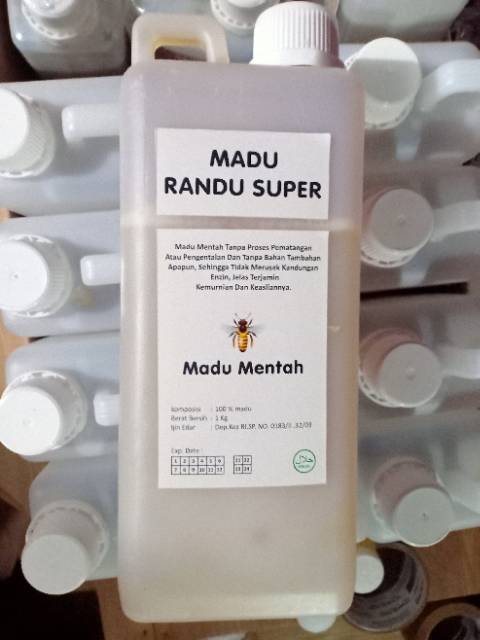 Madu Mentah Nektar Randu 100% - Madu Murni Asli Ternak 1kg - Madu Mentah Original