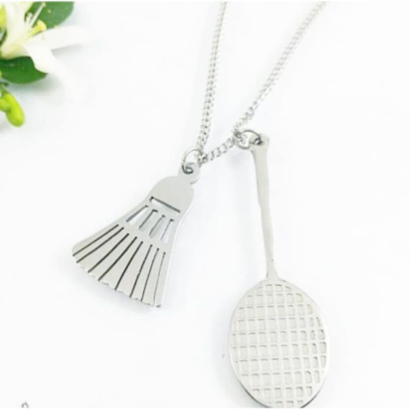 Kalung Bulutangkis Kok Raket badminton Titanium Anti Karat Kevin Sanjaya