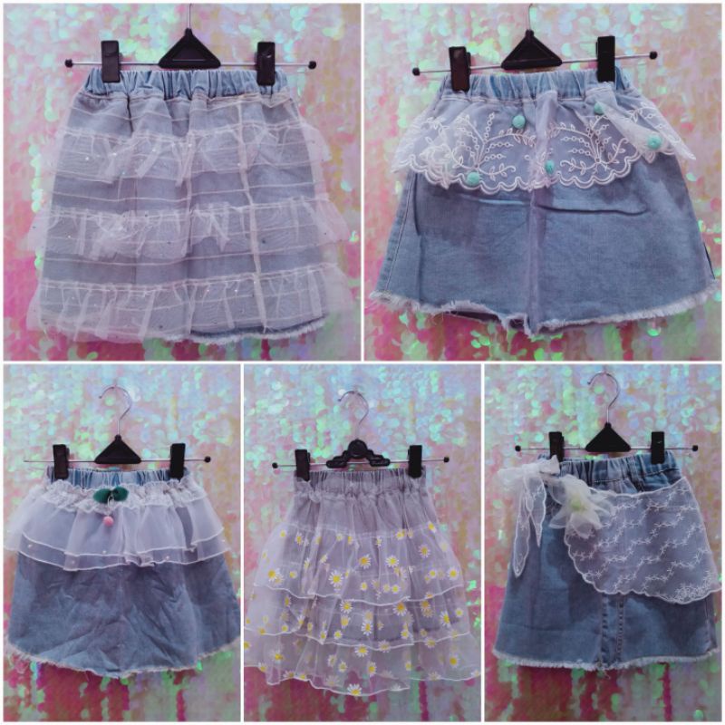 MEZA JEANS SKIRT ANAK / 110210