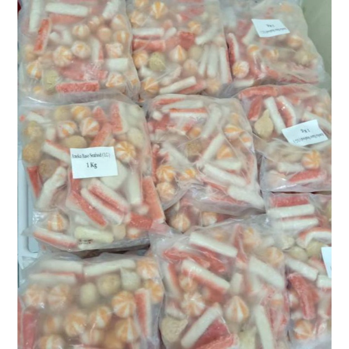 Jual Aneka Bakso Seafood 1 Kg Mix Frozen Shopee Indonesia