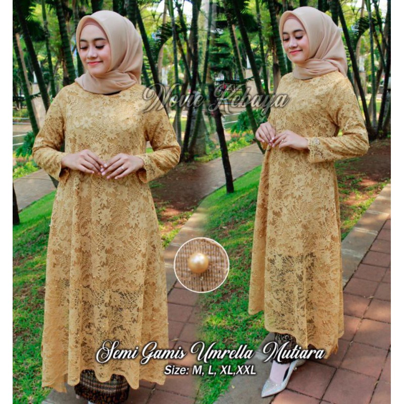 {MURAH MERIAH}semi gamis umrella brukat/kebaya pesta