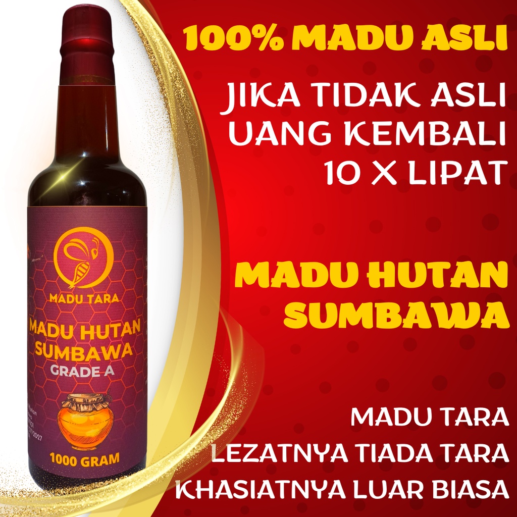 MADU HUTAN SUMBAWA MADU ASLI MADU MENTAH MURNI RAW HONEY MADU TARA