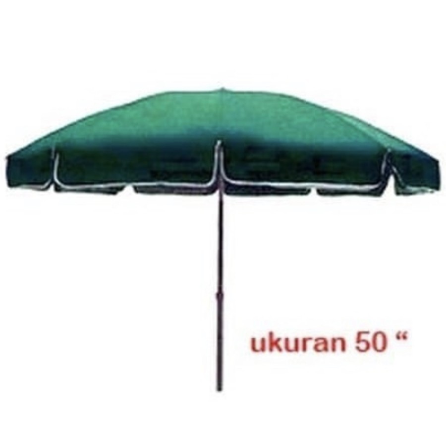 Payung tenda 50 double anti uv kuat jari fiber rangka kokoh anti badai