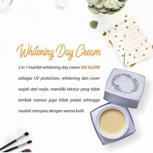 COD / MS Glow Whitening Day Cream / Cream Pagi MS Glow / Krim Pagi MS Glow / MS Glow / Termurah