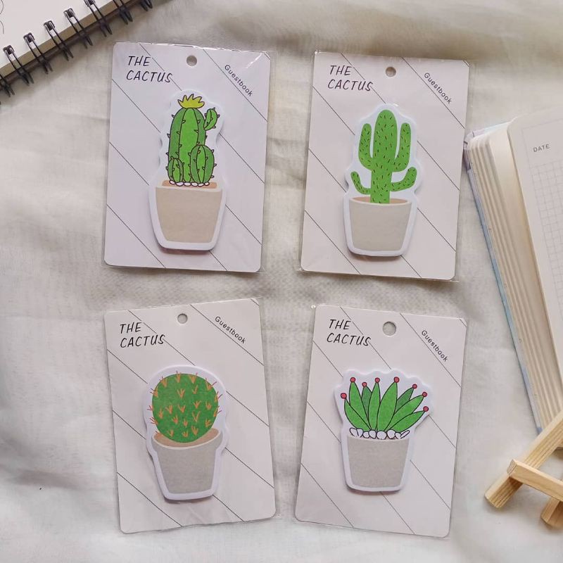 

Sticky Notes Cactus | 30 lembar memo bentuk kaktus cantik untuk catatan pengingat