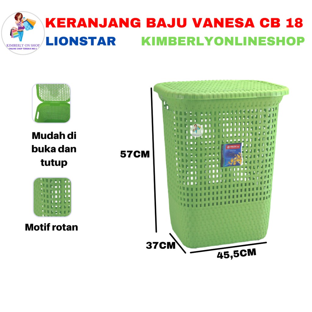Keranjang Baju Laundry Bag CB18 Vanesa Laundry Box Large Lion Star