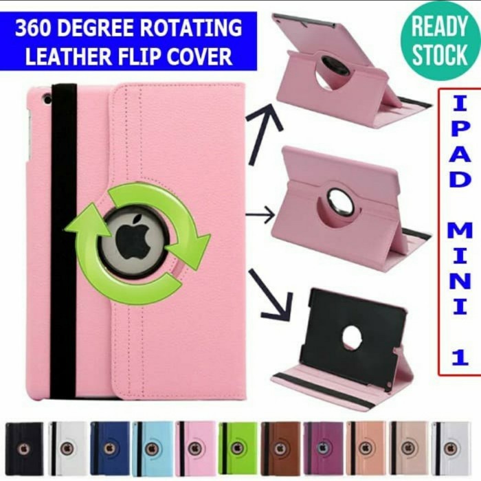 SARUNG TAB IPAD MINI 4/5 - ROTARY CASE IPAD MINI 1/2/3 IPAD MINI 2/3/4