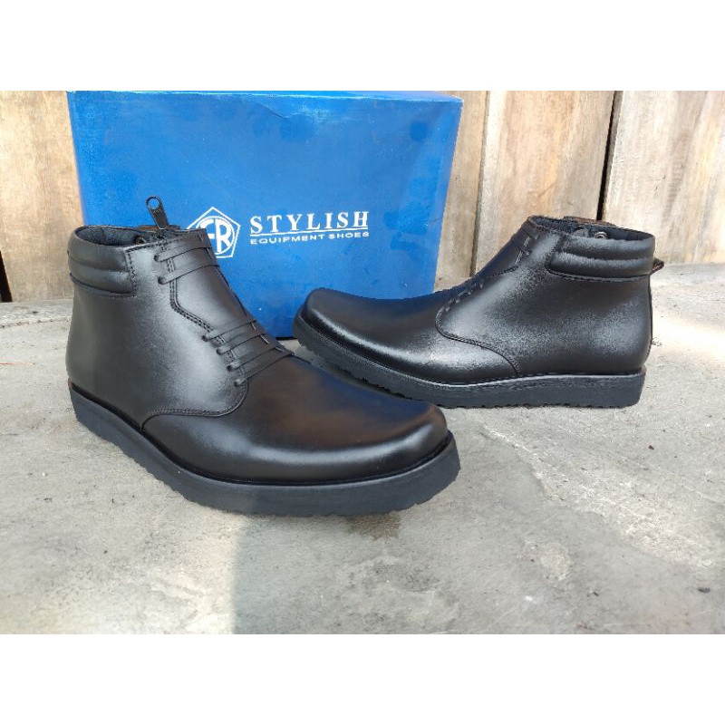SEPATU PDH SOL TEBAL DINAS LAPANGAN TNI POLRI SECURITY