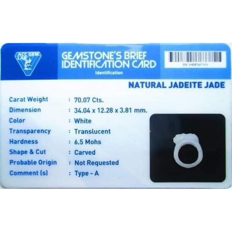 Batu Cincin Natural Giok Burma Type A Garansi Asli Curving Plus Sertifikat Acc Gems Lab