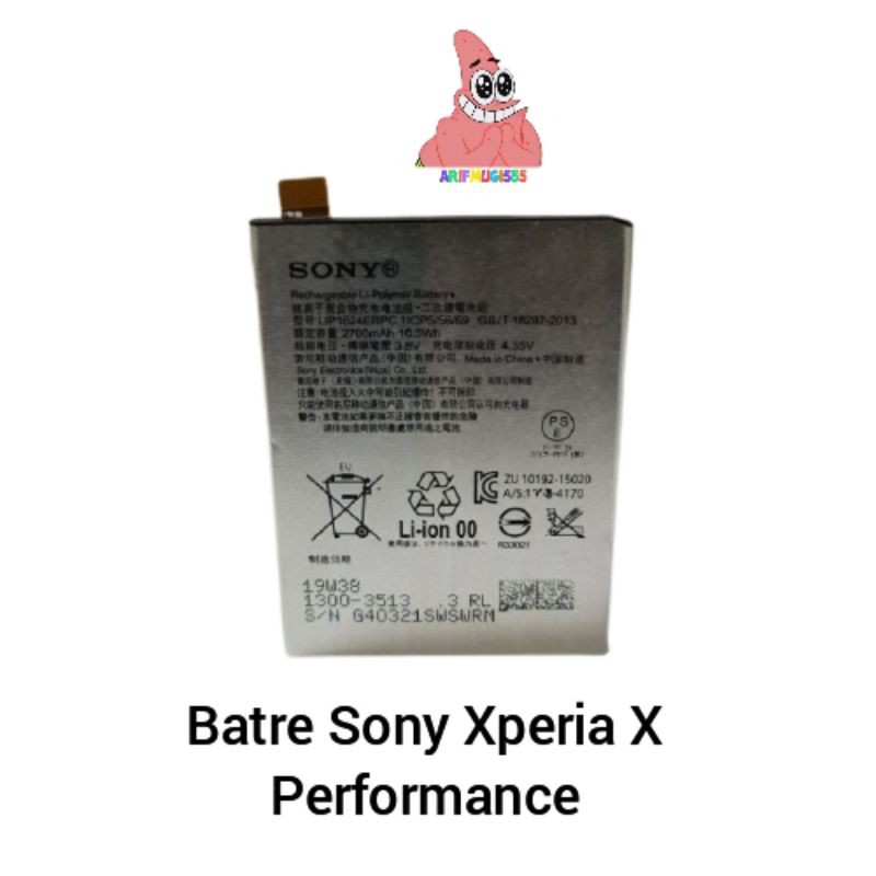 Batu Batre Baterai Battery Sony Xperia X Perfomance XP Docomo Au F8132 Original 100%