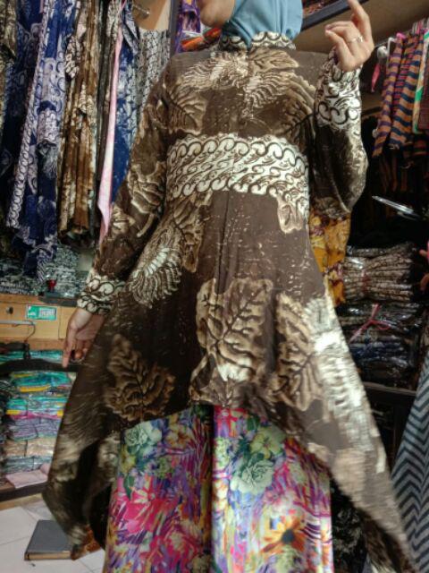 Tunik Nagita Tunik Batik Cap Tunik Batik Unik Tunik Batik Cantik Tunik Batik Madongan Tunik Batik
