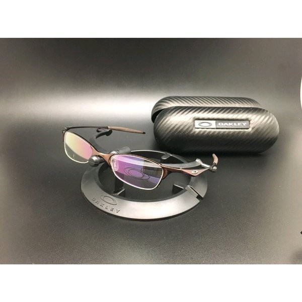 frame kacamata titanium pria wiretap half brown