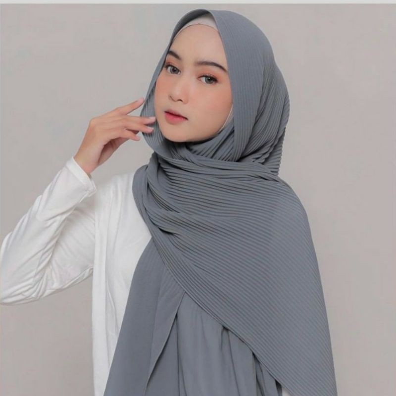 sale (180x75cm)Pashmina plisket jahit Tepi/Pashmina plisket diamond/Pashmina pleated shawl