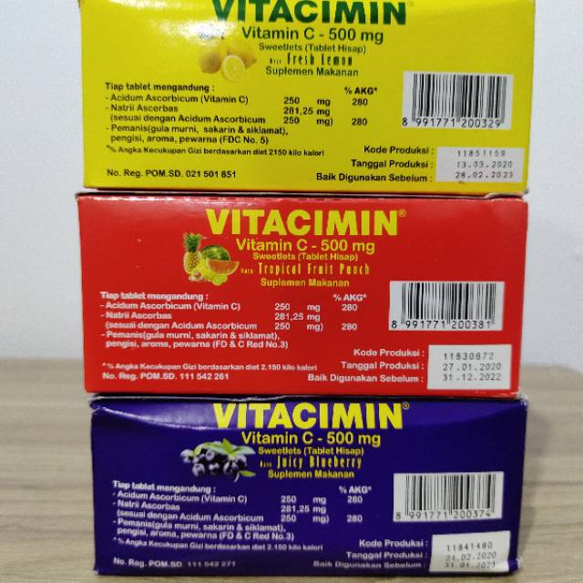 [MURAH]Vitacimin 1 boks isi 20 dan isi 100