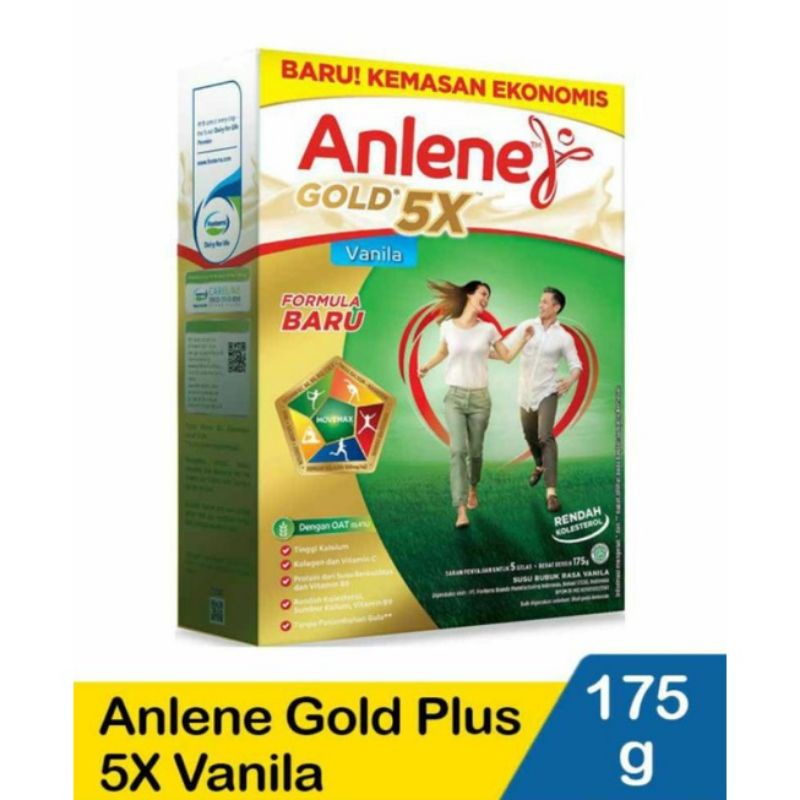 

Anlene Gold Plus 5X Susu Bubuk Vanila 170gr