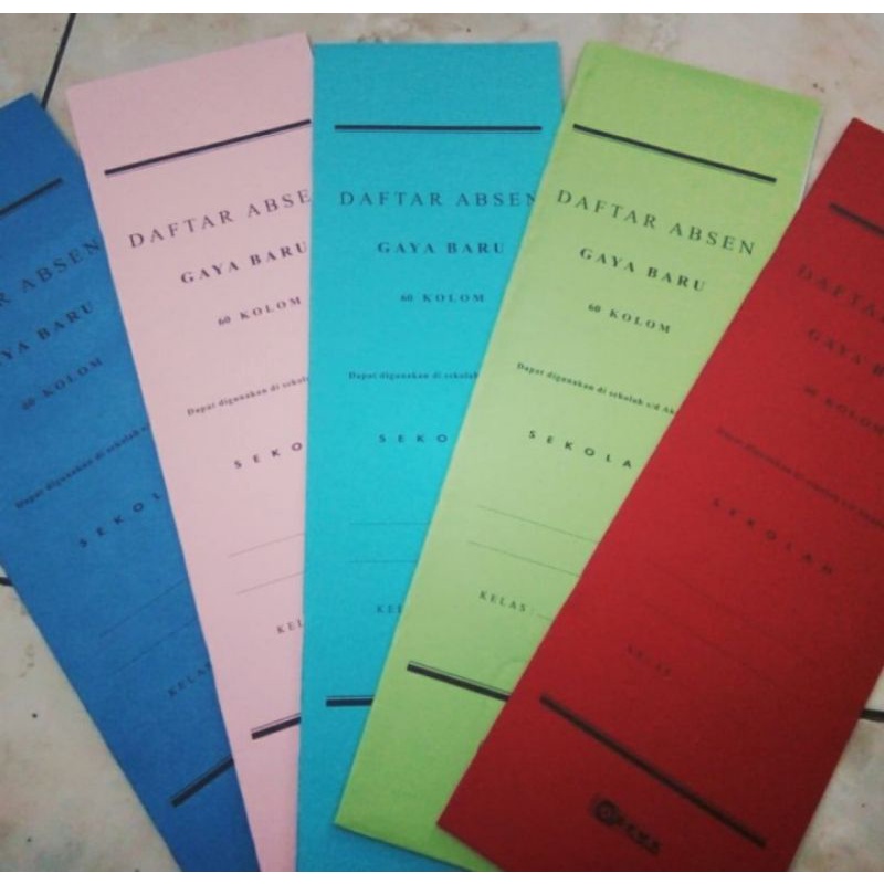 

BUKU ABSENSI PAKET ISI 5 PCS