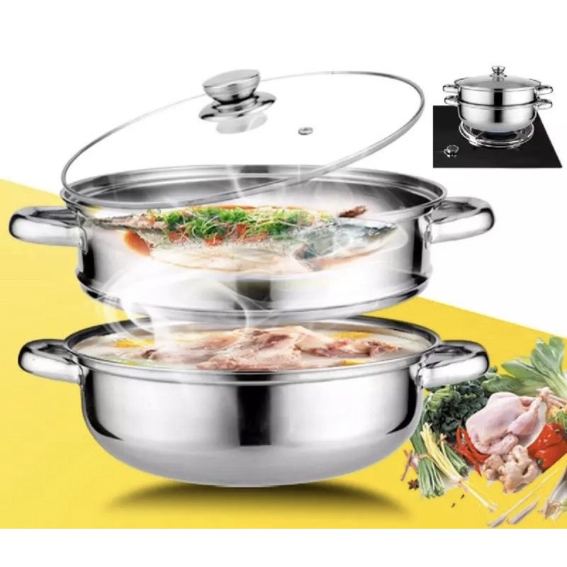 Dandang Steamer | Panci Kukus 28 CM | Panci Siomay