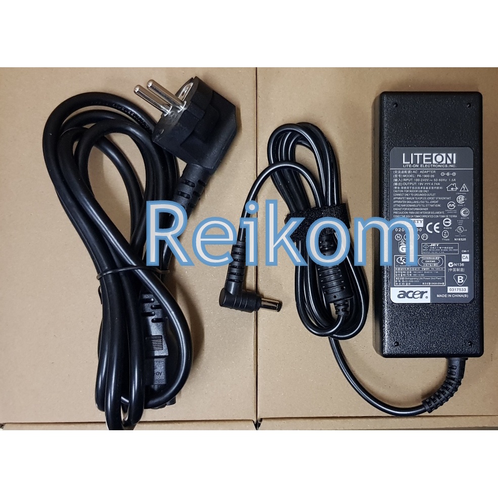 Adaptor Charger Acer TravelMate 4200 4220 4400 4670 5610 8200 19v 4.74a