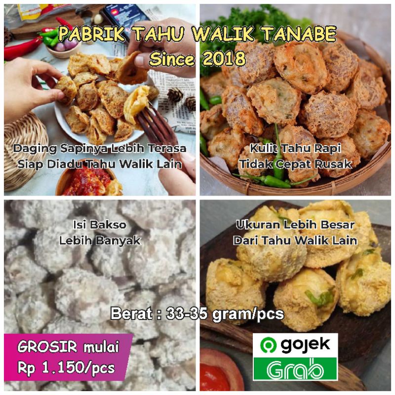 

[TERMURAH] TAHU WALIK SAPI SPESIAL PABRIK TANABE FOOD