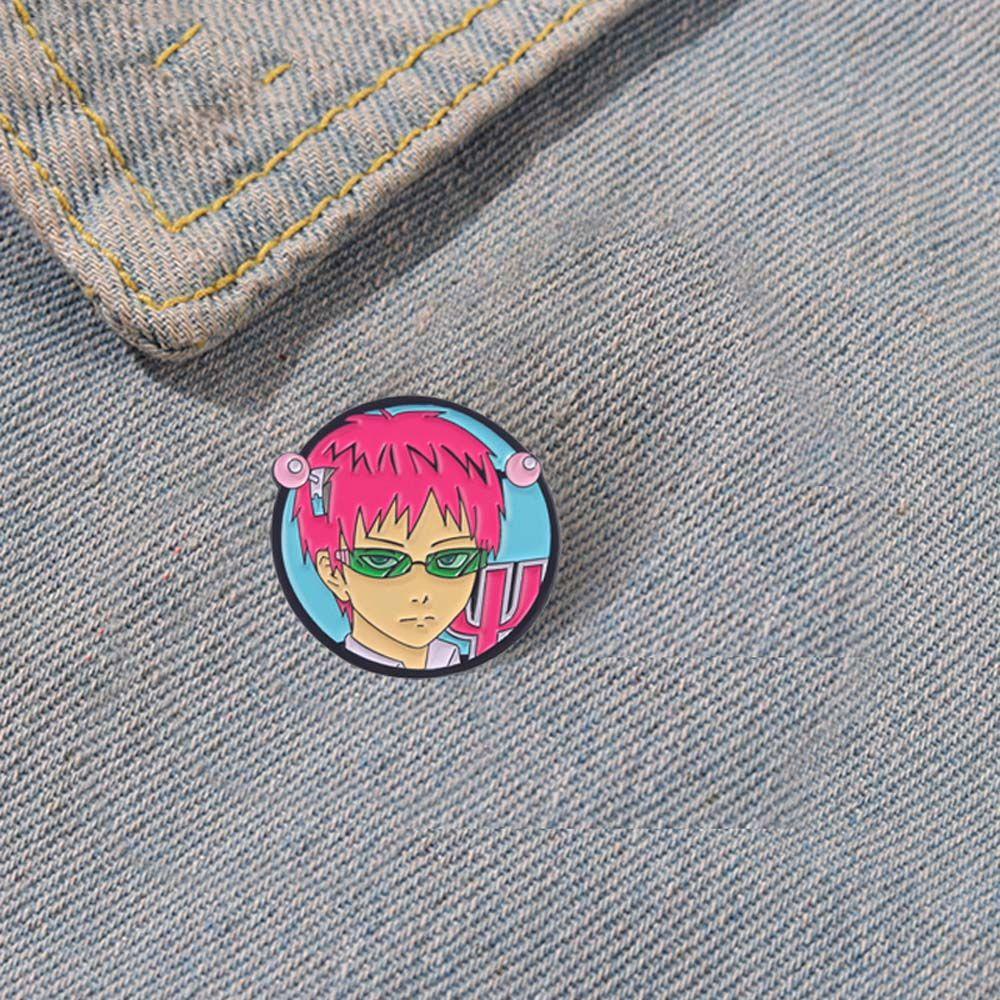 Needway   Saiki Kusuo Bros Kartun Hadiah Untuk Anak Saiki Kusuo No Psi Nan Karakter Klasik Anime Badge Pin Enamel Pin