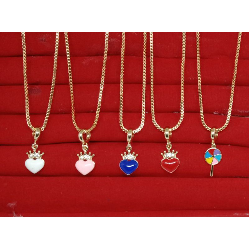 RP55. Kalung xuping wanita lapis emas 45 cm Itali