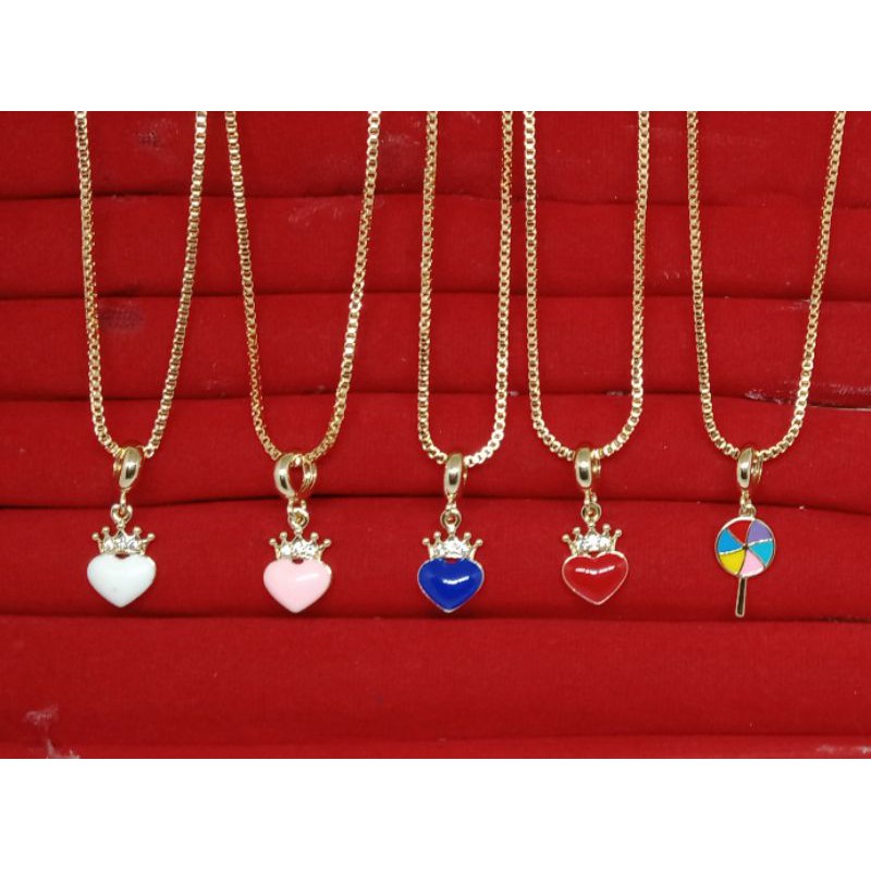 RP55. Kalung xuping wanita lapis emas 45 cm Itali