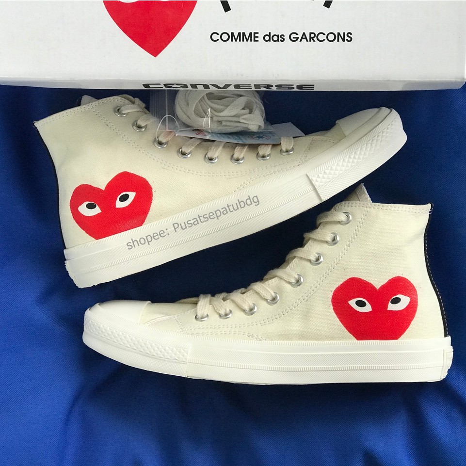 CONVERSE 70S PLAY CDG COMME DES GARCONS HIGH OFF WHITE