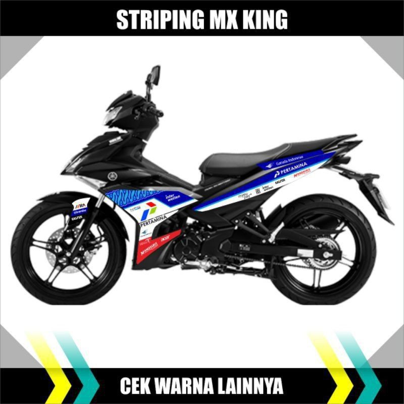 STRIPING MX KING STICKER MX KING DECAL MX KING STRIPING VARIASI YAMAHA MX KING "MANDALIKA"