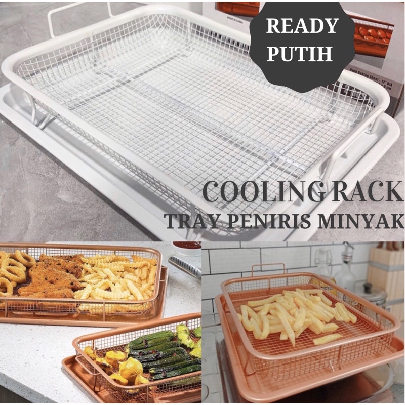 Crisper Tray White/ Wadah Peniris Minyak Gorengan Putih
