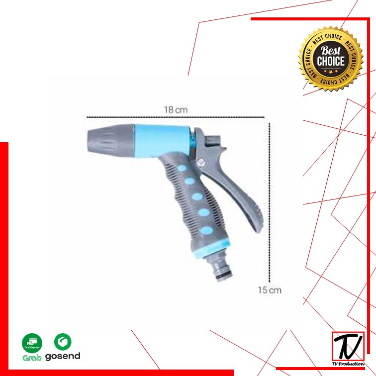 Semprotan Air Steam Cuci Mobil Nozzles Spray Water Gun - Mix Color