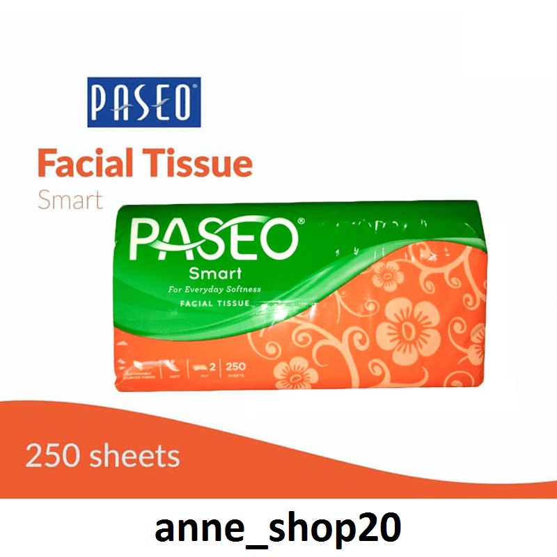 TISSUE PASEO SMART FACIAL SOFT PACK 250'S