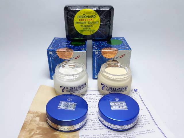 PAKET CREAM DEONARD BIRU 3IN1 ORIGINAL SABUN HITAM